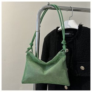 Borsa <span class=keywords><strong>da</strong></span> <span class=keywords><strong>Sera</strong></span> Lussuosa Dorata per Donne, Borsa a Tracolla Retrò in Pelle, Piccola Borsa per Telefono, Design Clutch Femminile - Product Image 3