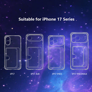 Iphone के लिए लचीले पारदर्शी पारदर्शी स्पष्ट टीपू कार्ड स्लॉट धारक फोन केस 17 प्रो-17 एयर 17 प्रो अधिकतम सुरक्षात्मक सेल फोन कवर - Product Image 2