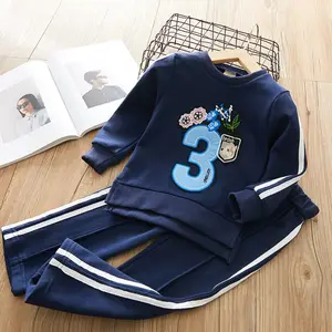 Drop Shipping Best Selling Hot Chinese Products Kids Sporty Girls Fall Set For Distributor Required