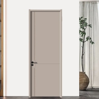 Porte en bois massif insonorisée anti-rayures au design minimaliste moderne, surface finie, taille personnalisée, chambre à coucher, salle de bain