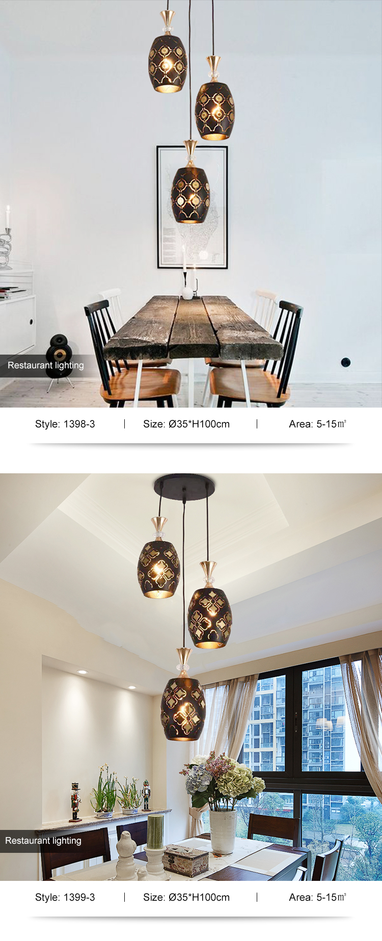 Middle East Style Living Room Dining Room Ceiling Hanging Lamp E27 Modern Chandelier Light