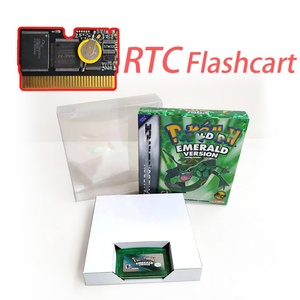ตลับเกมแฟลชการ์ด RTC แบบสองชิปเซ็ต แซฟไฟร์ เอมเมอรัลด์ รูบี้ ไฟร์เรด ลีฟกรีน  แบบเมทัลลิก โฮโลแกรม สำหรับ GBA SP - Product Image 4