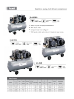 Compresseur d'air à piston à entraînement par courroie OEM Luowei portable, certification CE, 0,75 W, 8 bars, monostade, mini-compresseur d'air à piston