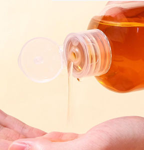 Flip Top Cap <span class=keywords><strong>Rose</strong></span> Water Toner Champú Acondicionador Botellas Transparentes 500ml 16 oz Loción Gel de ducha Botella de lavado corporal Transparente - Product Image 3