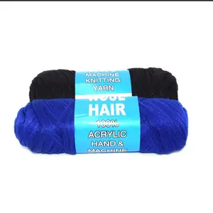 Brazilian Wool Hair 100% Acrylic Black 80g