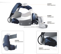 Lampe frontale chirurgicale vétérinaire Ginee Medical 5W réglable, certifiée CE, en métal, pour usage dentaire et otologique, lampe frontale électrique ENT