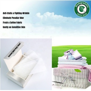 Toallitas Suavizantes <span class=keywords><strong>de</strong></span> <span class=keywords><strong>Ropa</strong></span> 100% Biodegradables y Ecológicas para Secadora, con Aroma a Lino Fresco - Product Image 1