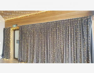 Guirlandes LED pour rideaux, 2x1,5m, 380 LED, 220-240V, CE ROHS, IP65, étanches, indice de fidélité des couleurs élevé 95, dimmables, pour Noël, utilisation en extérieur, garantie 1 an - Product Image 2
