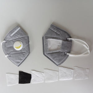 95% Filter efisiensi KN95 masker pelindung terhadap asap debu serbuk sari asap <span class=keywords><strong>6</strong></span> lapisan perlindungan masker Respirator dengan katup buang - Product Image 2