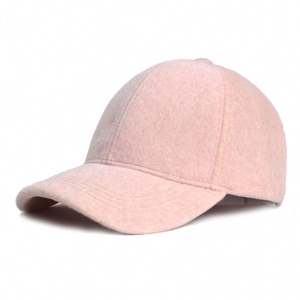 Wholesale High Quality <b>Women</b> <b>Winter</b> <b>Hat</b> Solid Color <b>Winter</b> Warm Wool Cashmere Baseball Caps - Product Image 2