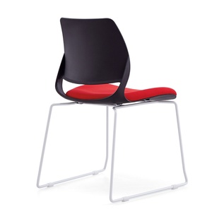 Chaise en plastique empilable pour bureau, réunion, salle de conférence, visiteur, formation, salle d'attente, avec pieds en acier, vente en gros - Product Image 2