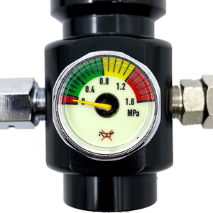 Regulador de cilindro de Gas de aluminio de alta presión Presión de salida personalizable (0-300psi) 2000psi Max para juegos CS DE BUCEO DE Paintball - Product Image 6