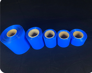 Tube thermorétractable en <span class=keywords><strong>PVC</strong></span> pour batterie au lithium 18650, largeur 350 mm, <span class=keywords><strong>gaine</strong></span> isolante pour câble, protection, bleu noir - Product Image 6