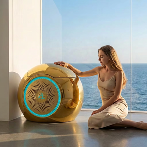 Inodoro Inteligente de Lujo para Villas, Apartamentos y Hoteles, con Bidé Electrónico, Sensor de Descarga Automática y Control Remoto, Color Dorado - Product Image 1