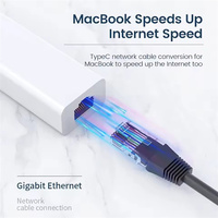 4 en 1 USB Type C vers RJ45 Lan Carte réseau 4 ports USB2.0 Ethernet Card Hub Splitter Adapter for Laptop PC Driver Free
