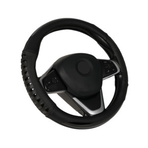 Funda <span class=keywords><strong>de</strong></span> Volante <span class=keywords><strong>de</strong></span> Cuero PU para Automóvil, Color Negro, con Anillo Interior <span class=keywords><strong>de</strong></span> TPR Blanco, Venta al Por Mayor <span class=keywords><strong>de</strong></span> Fábrica - Product Image 1