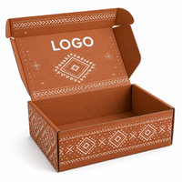 Boîte d'expédition en carton ondulé avec logo personnalisé, écologique, pliable, en papier kraft, pour l'abonnement e-commerce