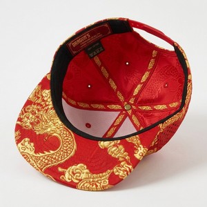 Gorra Snapback de Lona Bordada con Dragón Rojo, Visera Plana, 7 Paneles, Estructurada, Logotipo Personalizado, Estilo Urbano, Deportiva para Exteriores - Product Image 3