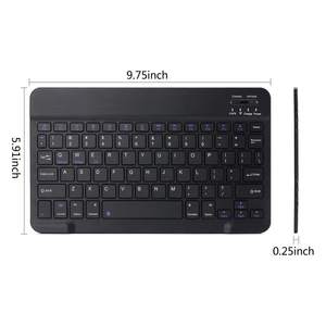 Clavier sans fil mince, mini clavier et souris sans fil, clavier Bluetooth pour tablette enfant - Product Image 5