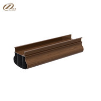 Système de balustrade en aluminium 6063 anodisé à finition grain de bois, sur mesure, avec services de pliage et de découpe, vente en gros