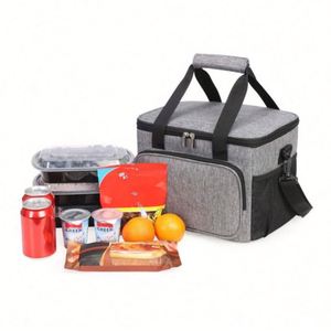 Bolsa Térmica Reutilizable Ecológica de PP con Aislamiento, Cierre con Cremallera y Diseño Impreso, para Picnic o Compras, Mantiene la Temperatura Fría o Caliente, Material de Espuma - Product Image 1