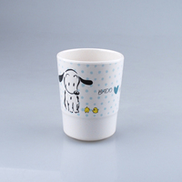 Service de table en mélamine WUHE, motif dessin animé, ensemble de vaisselle pour enfants avec assiette compartimentée, tasse, bol, fourchette et cuillère