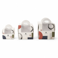 Boîte à gâteau personnalisée avec logo pour anniversaire, emballage en carton pour cupcakes, pâtisseries, boulangerie, boîte à gâteau en papier avec poignée et fenêtre