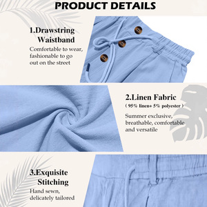 <strong>Men</strong> Pants 2026 Spring Autumn Cotton <strong>Linen</strong> Casual Pants for Adult Breathable Loose Straight High Waist <strong>Trousers</strong> <strong>S</strong>-3XL - Product Image 6