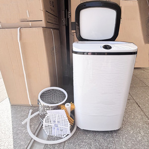 Z Kang Da 3In1 Mini Washer 7.5Kg Semi Automatic With Blue Light Cleaning For Laundry Shoes Water <b>Throwing</b> - Product Image 2