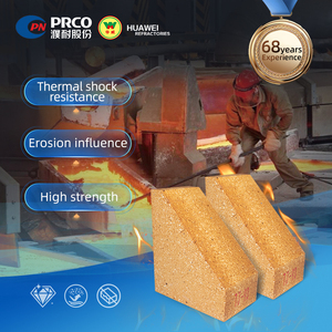 Brique de chamotte standard dense, structurelle, en argile réfractaire, à usage général, pour revêtement thermique et cheminées - Product Image 1