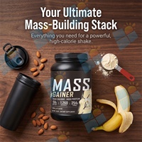 Poudre de protéines pour la prise de masse haute en calories avec 50 g de protéines, formule pour la nutrition sportive et le soutien musculaire, étiquette privée OEM