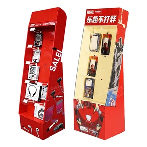 Exhibidores de Cartón Corrugado Plegables Sidekick Power Wings con Gancho y Panel Perforado para Comercialización <span class=keywords><strong>en</strong></span> Tiendas Minoristas y Clubes - Product Image 3