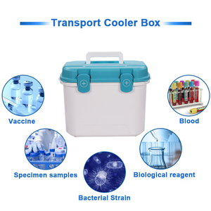 Xách tay Cooler Box <span class=keywords><strong>vaccine</strong></span> <span class=keywords><strong>Carrier</strong></span> Box giao thông vận tải y sinh học sản xuất giá 13L y tế Cooler box với xử lý - Product Image 2