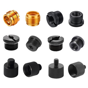 Support de bras de flèche de microphone support de choc micro pince en plastique écrou de Conversion 3/8 à 5/8 filetage adaptateur en cuivre en aluminium - Product Image 1