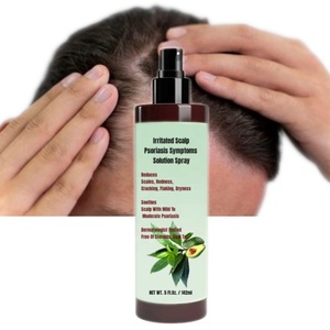 Solución <span class=keywords><strong>para</strong></span> los síntomas de la Psoriasis del cuero cabelludo, espray <span class=keywords><strong>para</strong></span> tratamiento de escamas de enrojecimiento, escamas, grietas, alivio de picazón, Natural, Vegano, nuevo - Product Image 1
