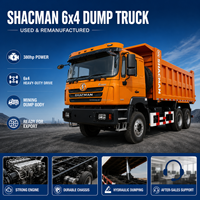Camion lourd d'occasion Shacman F3000 Diesel 6x4 Euro 2, moteur Yuchai, conduite à gauche, 351-450 CV, caisse de chargement 6,2-8 m, capacité 30-50 tonnes, pour travaux de construction