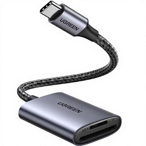Lector de Tarjetas UGREEN USB-C 2 en 1 SD/microSD/TF (SDHC/<span class=keywords><strong>SDXC</strong></span>) para iPhone 17/16, <span class=keywords><strong>Samsung</strong></span>, MacBook, iPad y Cámaras de Caza - Product Image 1