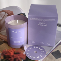 Boîte d'emballage de bougie avec logo personnalisé pour bocaux de diffuseur de bougie fantaisie de luxe avec couvercle et boîtes d'emballage 10oz