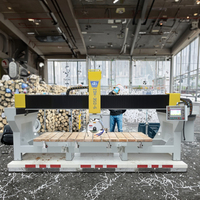 Machine de découpe de pierre CNC professionnelle à 5 axes scie à pont Laser pour broche de granit marbre italie et contrôle PLC
