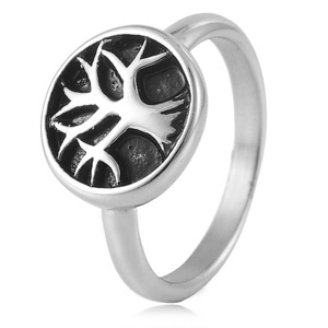 yunnique Tree Of Life Stainless Steel <b>Ring</b> For Women Retro Index Finger Jewelry Simple Unique Design <b>Titanium</b> Steel <b>Ring</b> - Product Image 1