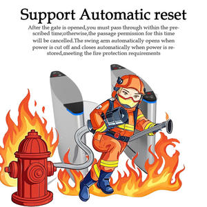 Système automatique de tourniquet de barrière d'aileron de sécurité avec la porte de tourniquet de <span class=keywords><strong>code</strong></span> de l'assistance <span class=keywords><strong>Hs</strong></span> de visage - Product Image 6