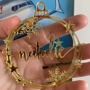 จี้อะคริลิคประดับต้นคริสต์มาสแบบชิ้นเดียวตามสั่ง - Product Image 3