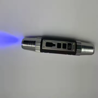 Testeur numérique de poche USB rechargeable en acier inoxydable avec 6 LED UV pour l'identification des bijoux en ambre et en jade