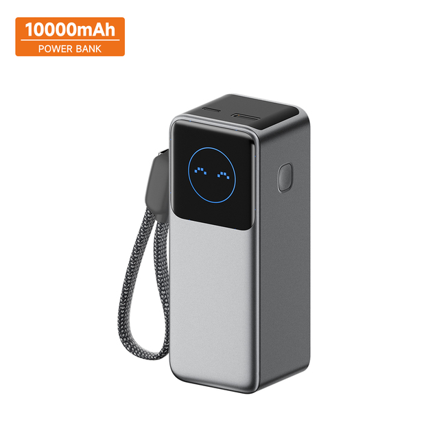 PowerBank 10000mAh 100W 65W Aluminum Alloy Portable Charger PD Fast Charging 18650 Battery Pack Smart Display Small Volume