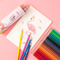 Crayons de couleur en plastique Shuyao pour enfants, vente en gros, ensembles de 12/18/24/36/48 couleurs avec boîte