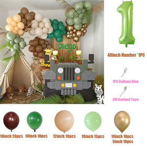 Decoración de Globos para Primer Cumpleaños de Niño, Tema de Safari en la Jungla, Decoraciones para Fiesta de Cumpleaños Infantil, Fiesta de Bebé Salvaje, Día del Niño - Product Image 2