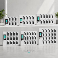 Casier de recharge pour smartphones OEM ODM, fabrication sur mesure (taille, couleur, nombre de portes, système d'accès) pour la fourniture aux projets B2B mondiaux