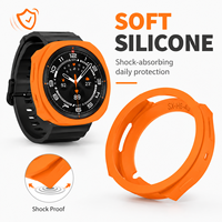 Funda protectora de silicona para Samsung Galaxy Watch 4, 5, 6, 7, 8, 40mm, 44mm, cubierta suave a prueba de golpes para Fitness y uso diario