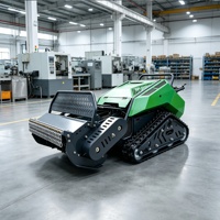 Robot tondeuse à fléaux industriel sans fil électrique, télécommandé, homologué CE EPA, pour l'agriculture tout-terrain, avec moteur diesel, pour bricolage