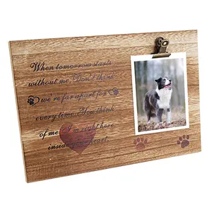 Frames Moulding Picture Pet Dog Made Old Paulownia Dark Brown Photo Frame Hot with Photo Frame Wood